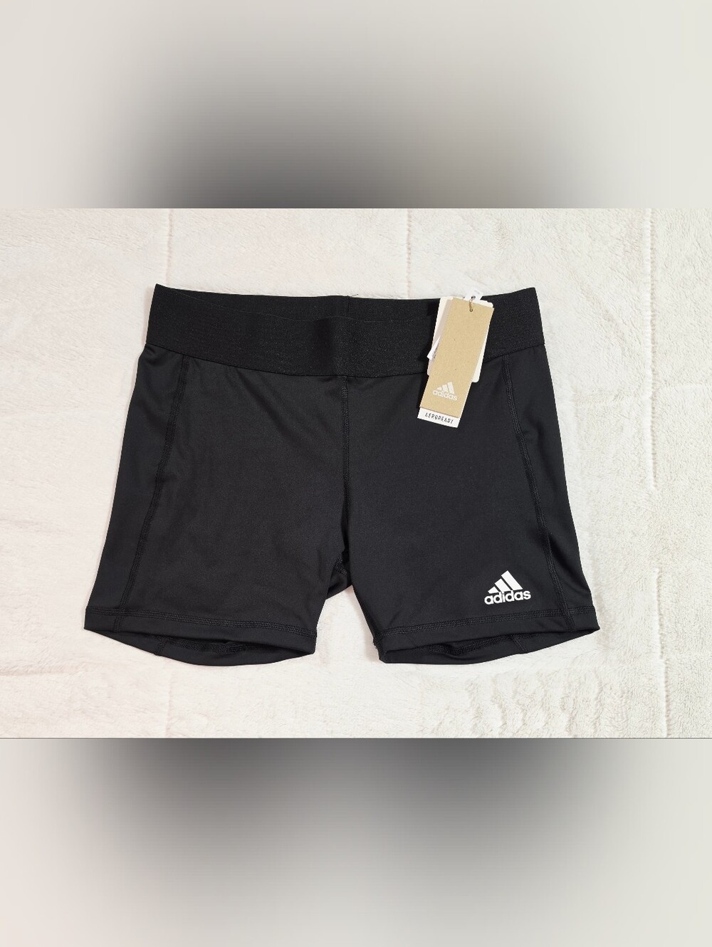 adidas Women's Black AEROREADY Performance Volleyball Shorts(AD1-37)